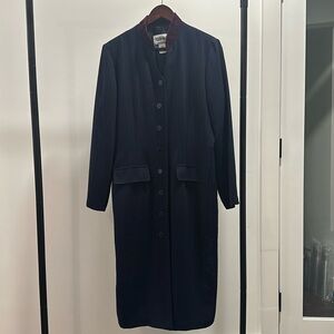 Size 14. Button up dress or jacket. Navy and red